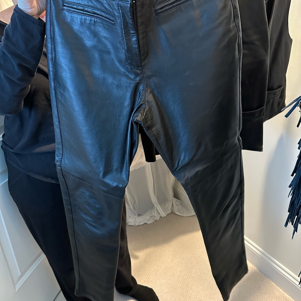 Black Leather Pants